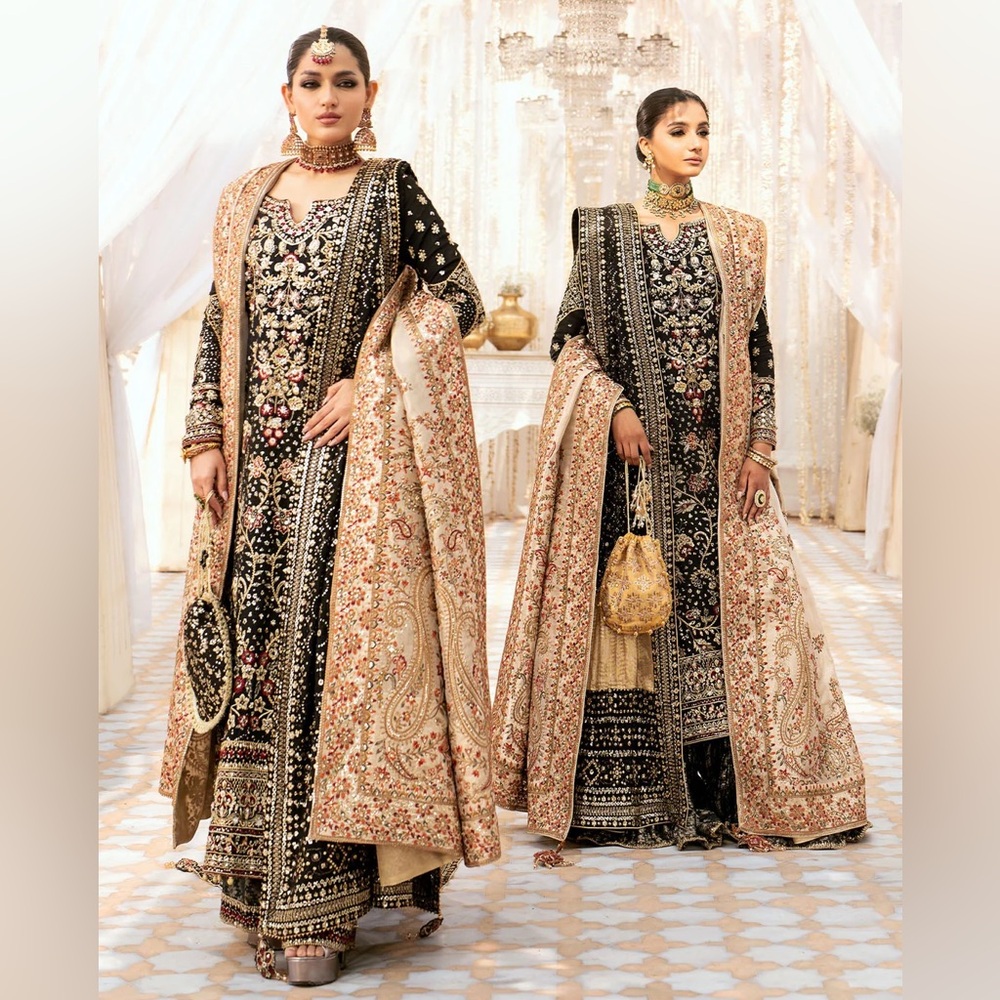 Black Pakistani Indian dress suit